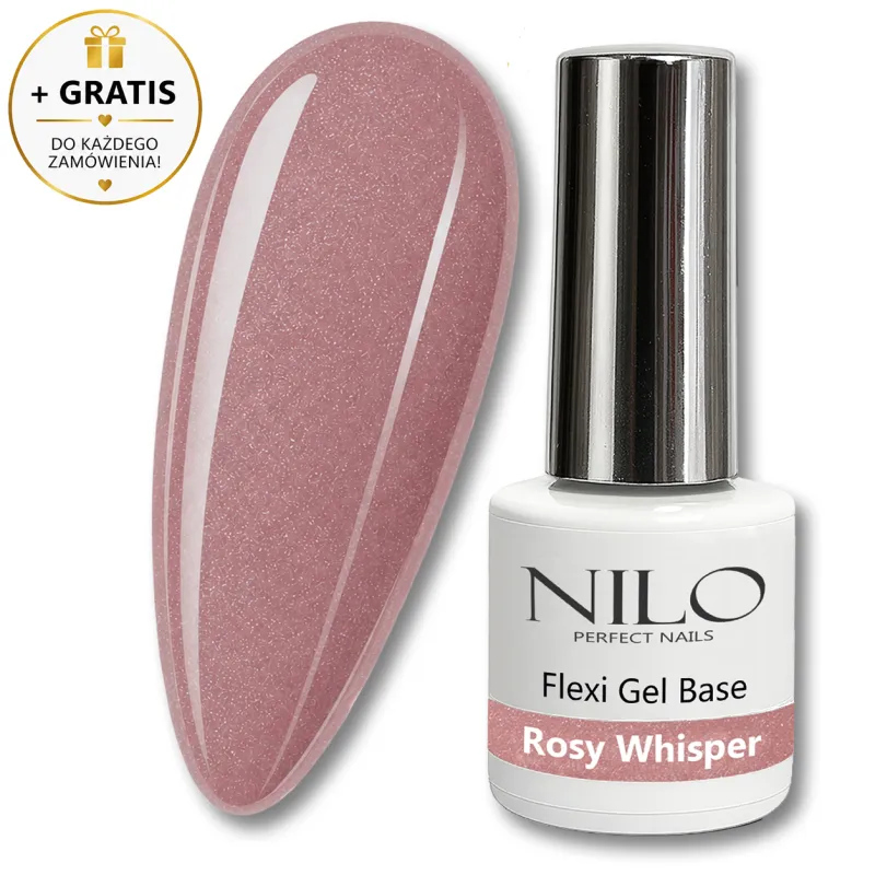 Baza hybrydowa Flexi Base Rosy Whisper 10ml NILO Perfect Nails